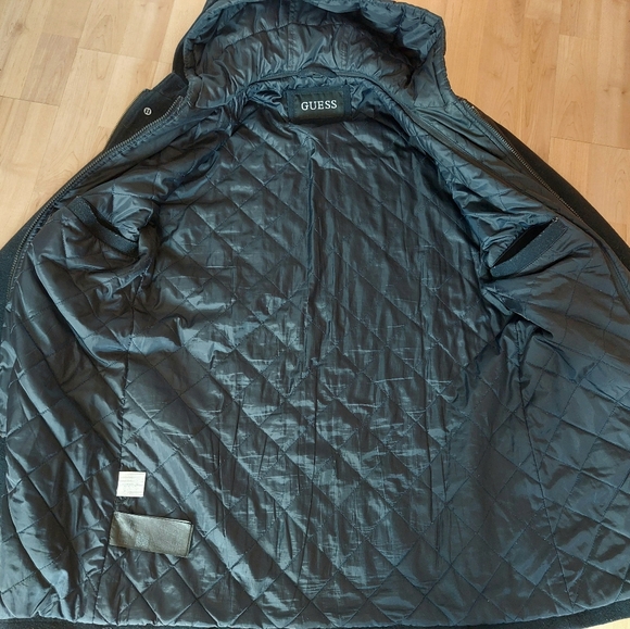Guess Men's  Wool-Blend Insulated Quilted Coat Jacket Size M - Picture 3 of 10